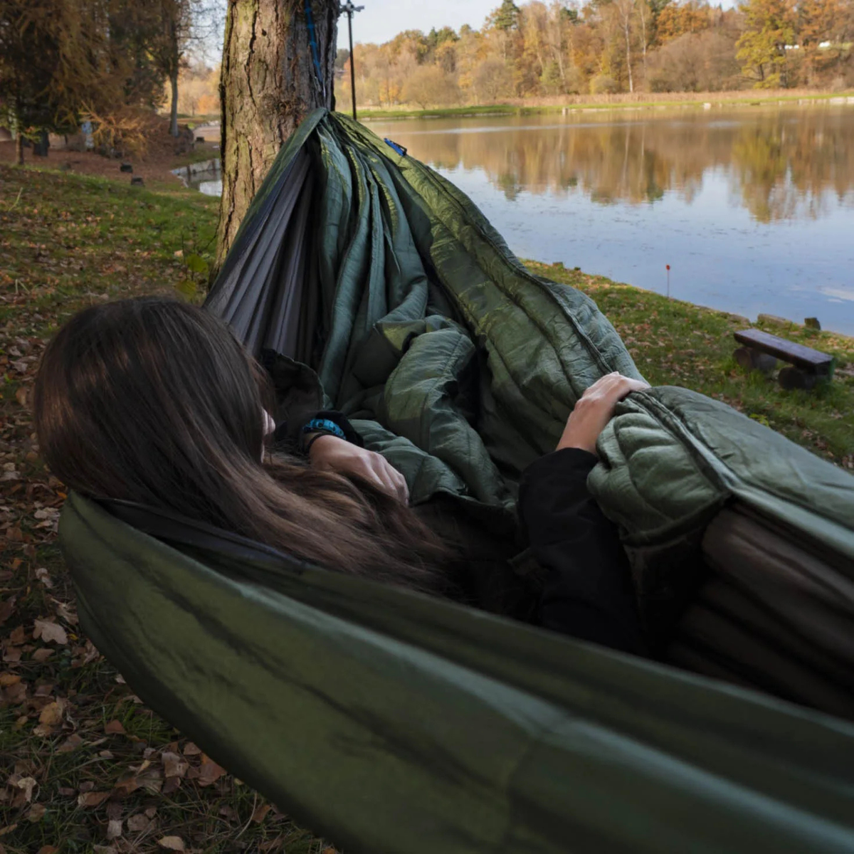 Hamac isolant camping vert | Forën