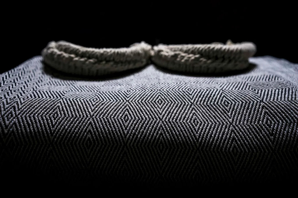 Hamac sur pied macramé franges | Maeven