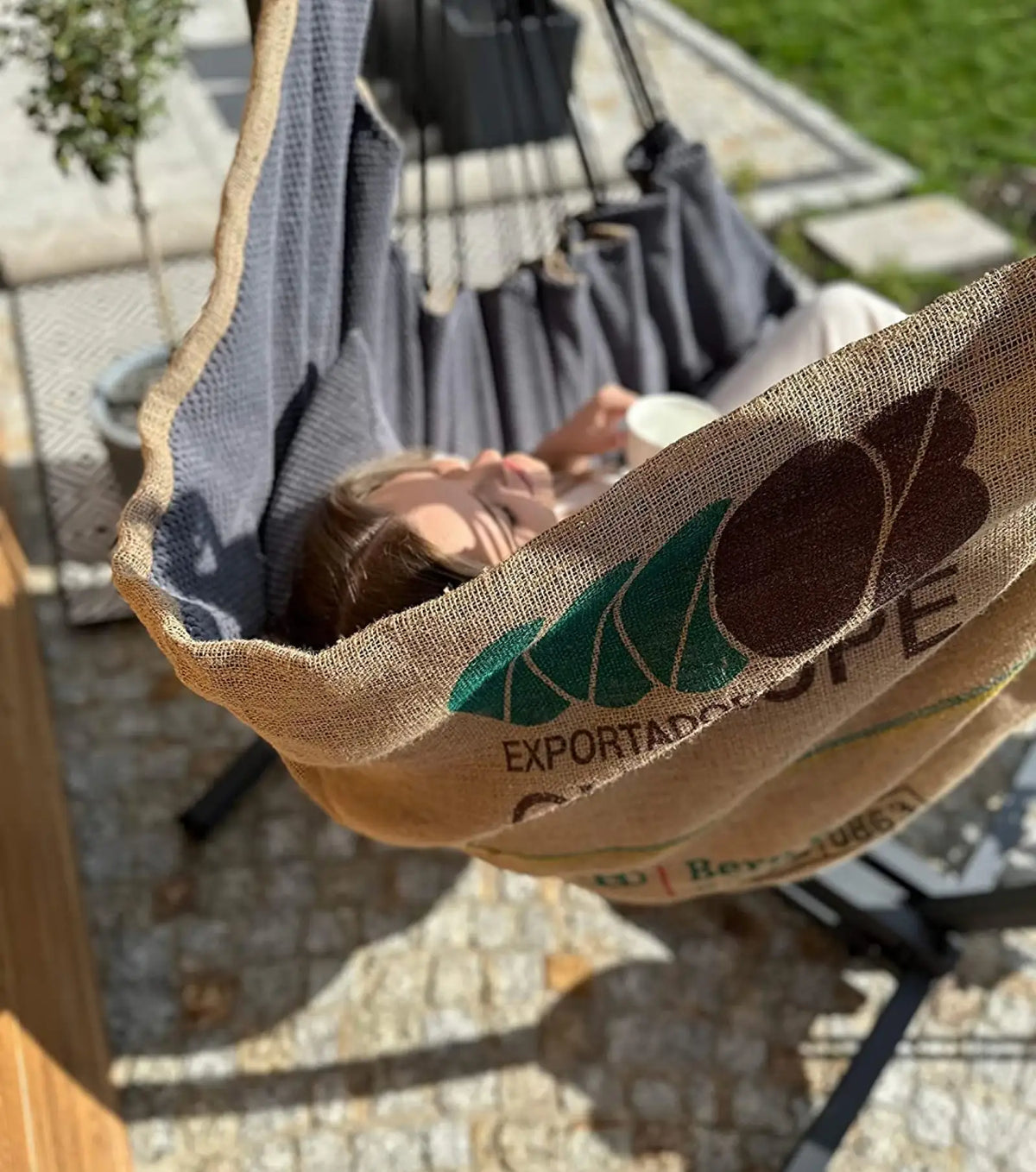 Fauteuil suspendu en toile de jute | Sumatra